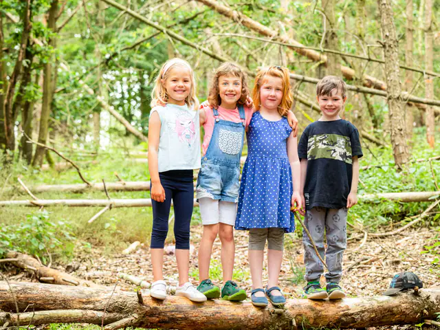 Gruppenbild im Wald